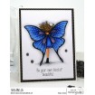 tiny townie butterfly girl BABETTE rubber stamp
